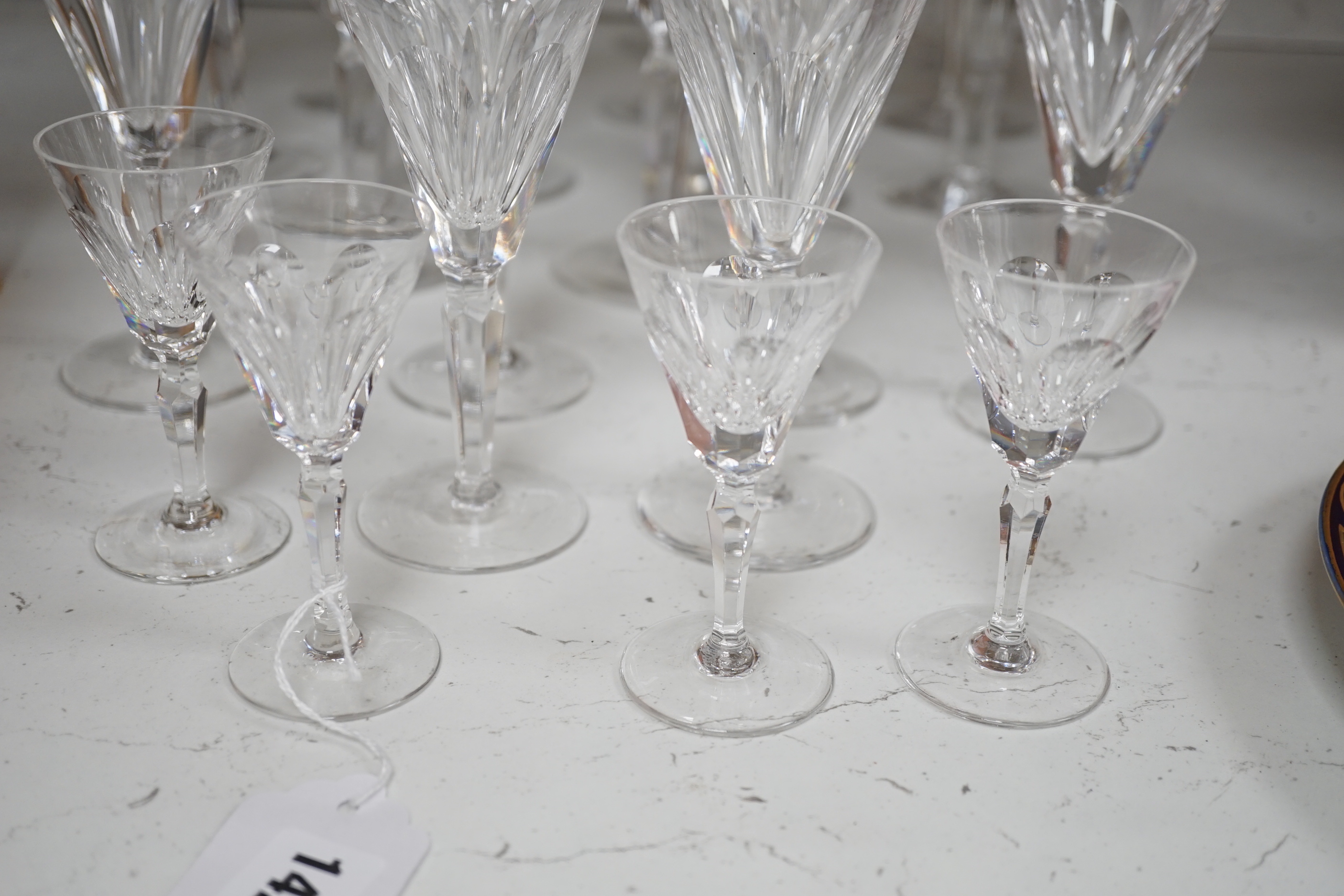 A quantity of Waterford Sheila pattern glasses